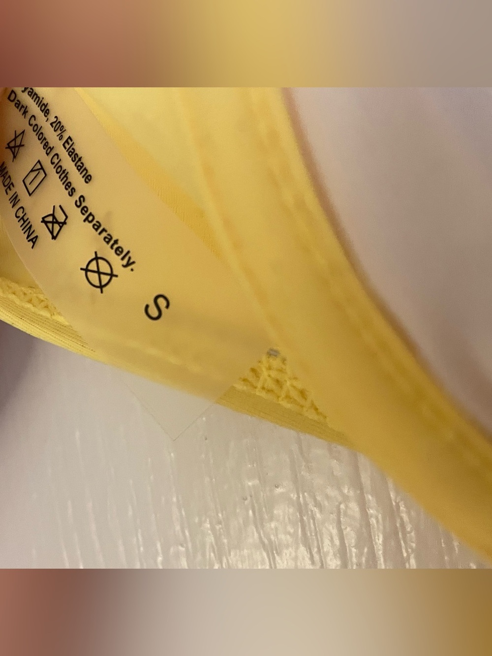 Yellow Ruched Underwire Bikini Top - Picture 4 of 4